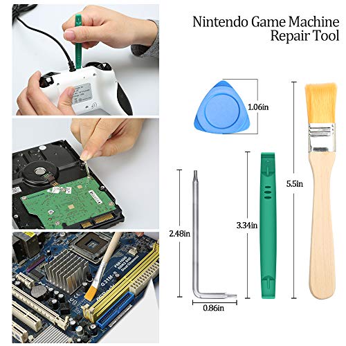 E.Durable Gamebit Set, 3.8mm and 4.5mm Security Screwdriver Game Bit Set for Nintendo Switch 3DS N64 Console Wii U Sega Master Genesis 32x, Game Cube Console,etc - Lifetime Warranty