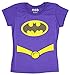 Batman Girls Youth Costume Tee Shirt, Purple XL