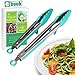 Stainless Steel Kitchen Tongs Set, 9 in. and 12 in., Locking Tongs with Silicone Tip, Grip and Drip Stands, for Cooking, Baking, Barbecue, Salad, Serving, Heat Resistant