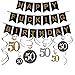 50th Birthday Decorations Gifts for Men & Women 50 Birthday Party Backdrop Supplies Kit with Happy F*ing Birthday Banne and Hanging Swirls