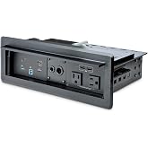 StarTech Conference USB-C Dock Box, 4K HDMI, 60W PD, GbE, 2 AC, TAA, Audio | Universal laptop dock, USB hub, DisplayLink, One-cable docking, 2 AC outlets, 2 USB charge