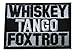Whiskey Tango Foxtrot Patch Tactical Combat Bagde Military Hook Velcro Morale Patch Tactical Military Morale Velcro Patch Set Hook/Loop Backing