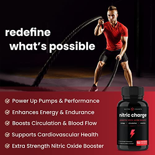 Nitric Oxide Supplement LArginine, L Citrulline Malate, AAKG, Pine Bark, Grape Seed Extract