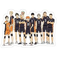 Jess-Sha Store 3 PCs Stickers Haikyuu!!- Karasuno Sticker for Laptop, Phone, Cars, Vinyl Funny Stickers Decal for Laptops, Guitar, Fridge