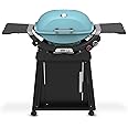 Weber Q 2800N+ Liquid Propane Grill with Stand, Sky Blue