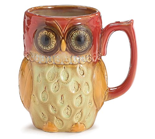 Porcelain Owl 12 Oz Coffee/tea Mug in Gift Box