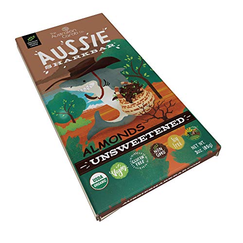 ORGANIC CAROB BAR, AUSTRALIAN CAROB CO., AUSSIE SHARKBAR, Unsweetened