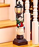 Lighted Holiday Lampposts-Snowman