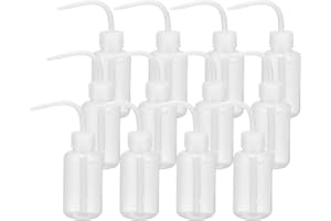 PATIKIL 150ml 5oz Succulent Eyelash Tattoo Wash Bottle, 12 Pcs Plastic Watering Squeeze Bottle Rinse Bottle for Plant Eyelash