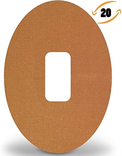 Dexcom Adhesive Patches PreCut for G4 &amp; G5 - Color Tan, Material- Cotton Based, Pack of 20