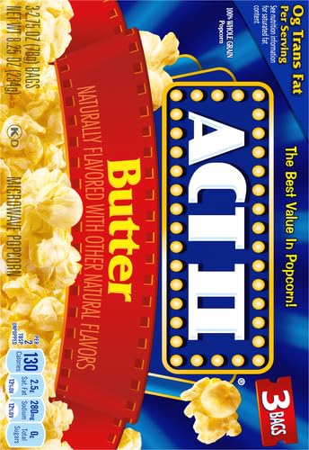 ACT II POPCORN WITH BUTTER, 2.75 OZ, 3 CT