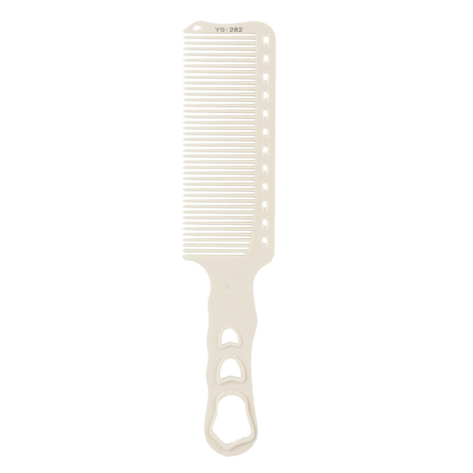 Barberology Comb, Heat-Resistant Cutting Comb, Non-Slip Anti-Corrosion Super Thin for Hair Styling Cutting(white)