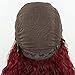 Candice Hair Synthetic Wig Lace Front Wigs Long Loose Curly with Baby Hair Natural Hairline Heat Resistant Fiber Lace Wigs Swiss Natural Wine Red Wig For Black Women 180% Density 24 Inch 118 …