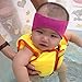 SUIEK Swimming Headband - Free Swimming Earplugs a Pair (Rose Red, M: 6 M- 3 Years, Head Size 13.5