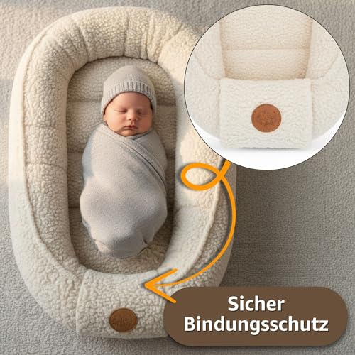 Totsy Baby Babynest Portable Baby Cot Sleeping Bag - Baby Cot Sleeping Bag Cosy Cuddly Boy Girl Newborn Nido Cream