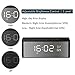 Abuzhen Bluetooth Wireless Speaker with Dual Alarm Clock, Digital FM Radio, 3.5mm Aux Line-in TF Card Play, Thermometer, Large Mirror LED Dimmable Display for Hotel,Home,Office,Bedroom,Travel