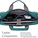 BRINCH Laptop Bag Oxford Fabric Portable Notebook Messenger Bag Shoulder Briefcase Handbag Travel Carrying Sleeve Case w/Shoulder and Luggage Strap for Men Women Compatible 17-17.3 Inch Laptop, Green