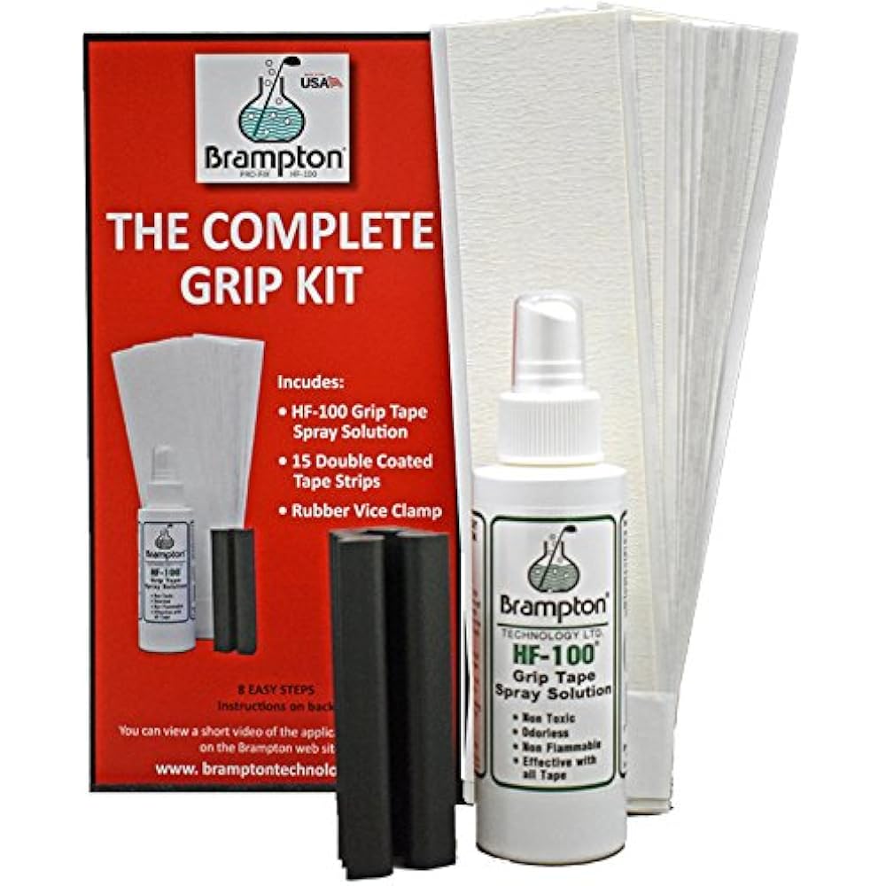 Brampton Complete Grip Kit For Golf Club Regripping Includes 15 Tape