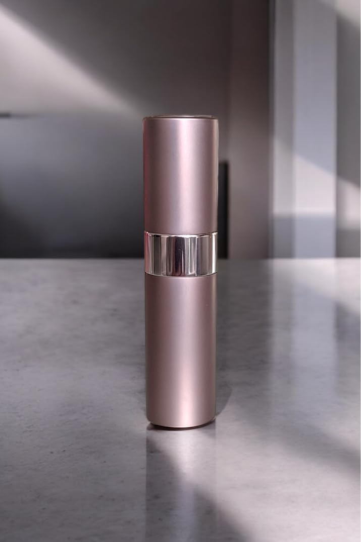 Essential Twist-up Perfume or Aftershave Travel Atomizer, 10ml, includes Filling Funnel (COFFEE GREY)