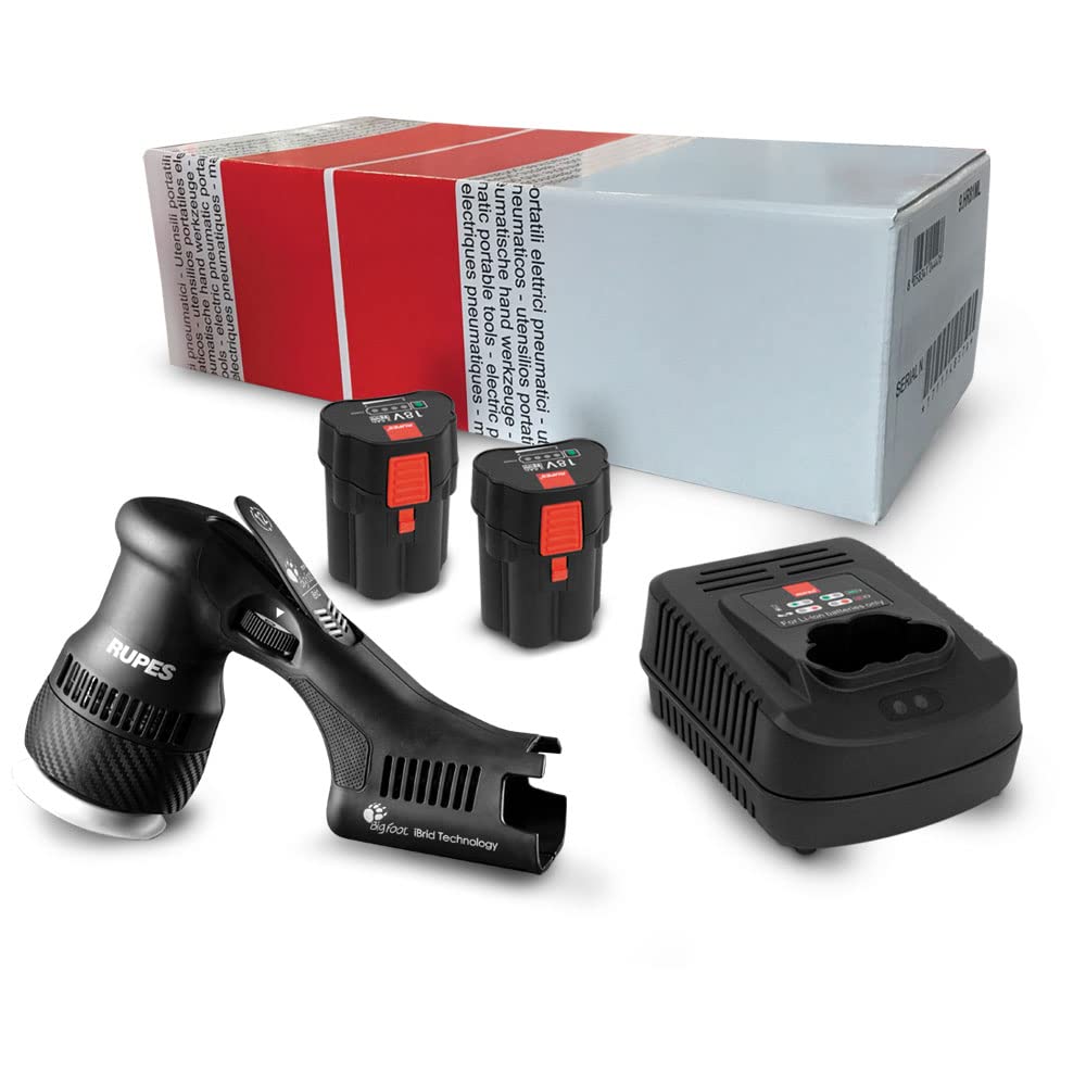 Photo 1 of RUPES iBRID MINI polisher STB 1-HLR75 1-Charger 2-Battery Pack