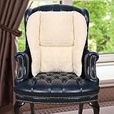 Lumbar Saver Back Support Cushion Pillow - White Sherpa