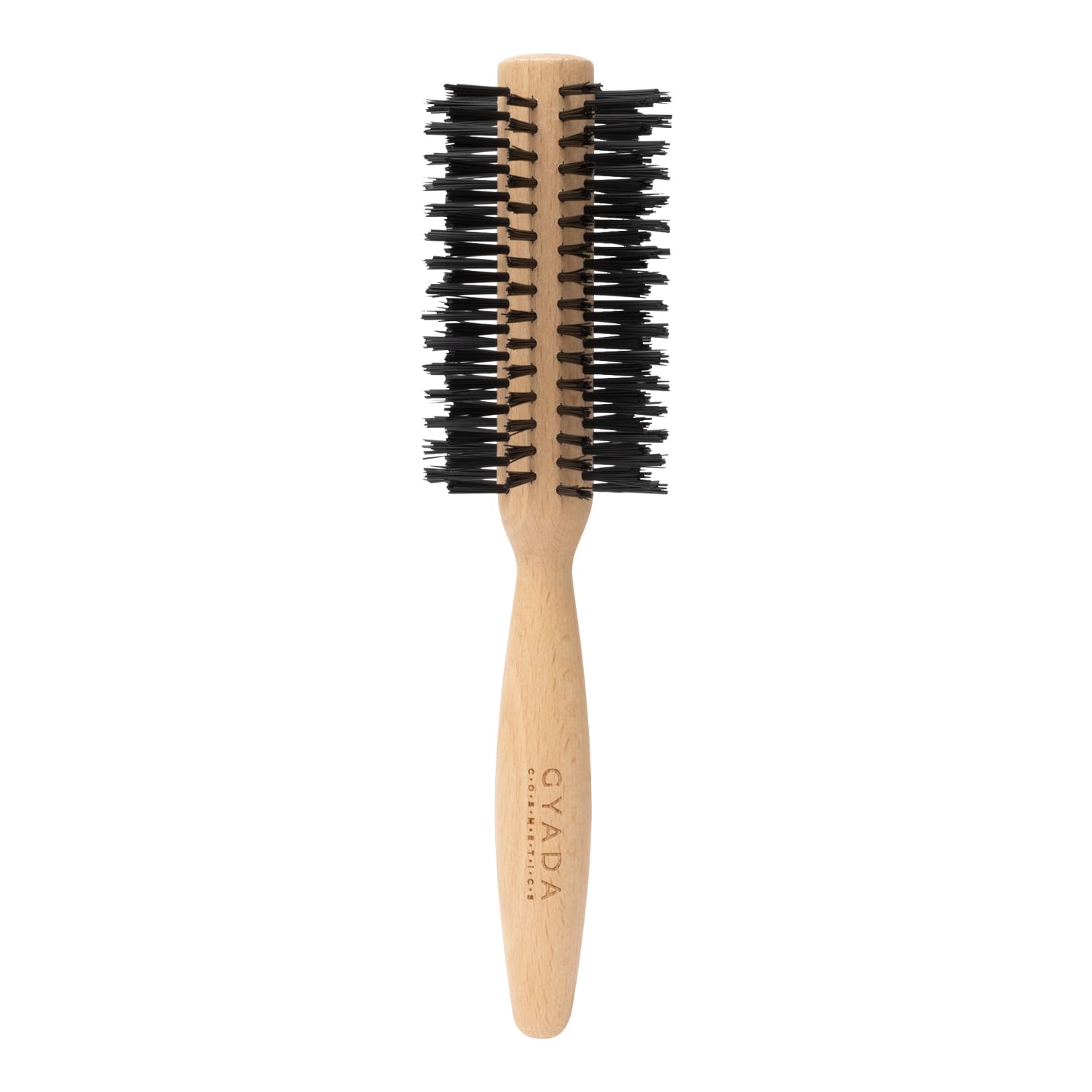 GYADA COSMETICS Large Round Brush, Ideal for Long and Medium Long Hair, Antistatic, High Temperature Resistant, Ergonomic Handle, Beech Wood
