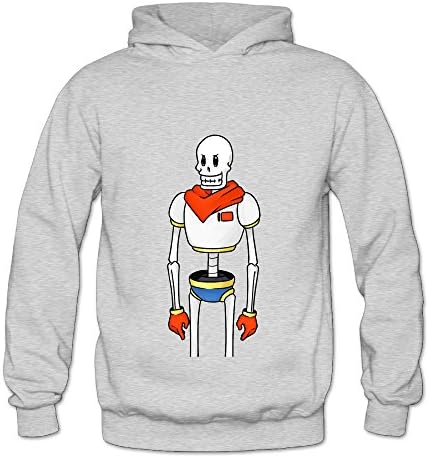 Lennakay Work Woman's Undertale Papyrus Robot Hoodie Ash XXL