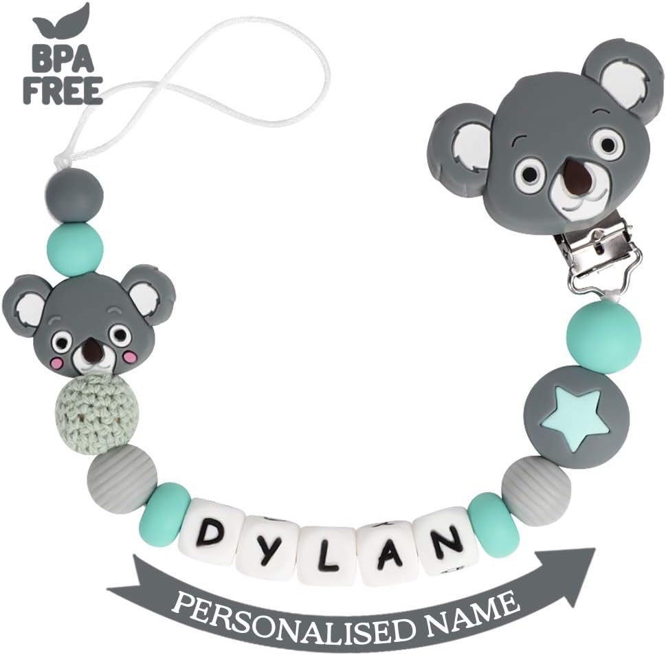 11 Mejores Regalo Bebe Personalizado Cadena Chupete : Noviembre 2020