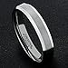 MNH Tungsten Ring 4mm Women Wedding Engagement Band Comfort Fit Beveled Edge Brushed ClassyMNH Tungsten Ring 9mm Women Wedding Engagement Band Comfort Fit Beveled Edge Brushed Classy