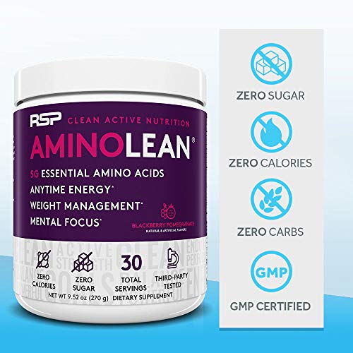 RSP Aminolean Amino Energy, Fat Burner, Pre Workout, Amino Acids and