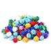 RIMOBUL 100PCS 1.5 INCH Cat Toy Balls Extra Large Sparkly Cat's Favorite Chase Glitter Ball Toy Sparkle Pom Pom Balls