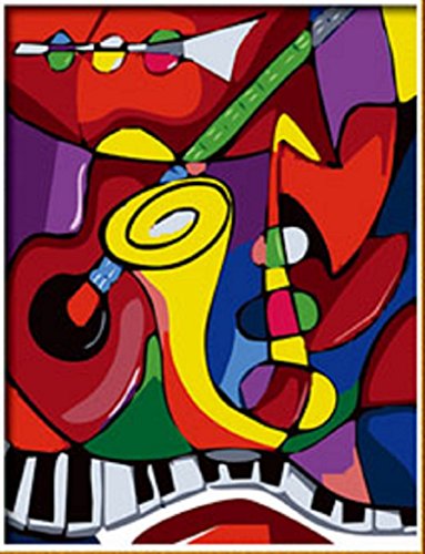 Abstract Music by Picasso-DIY Painting decorative painting canvas modern art 16x20 inch(framed)