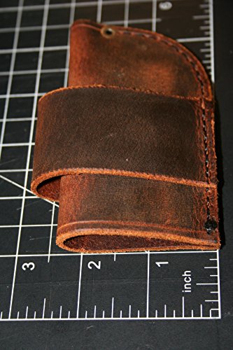 Buffalo Leather Knife Sheath - Universal - Fits Leatherman Gerber Multi Tools, Pocket Knives - Thumbnail 4