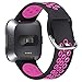 XIMU Sport Bands Compatible with Fitbit Versa/Versa 2 / Versa Lite, Soft Silicone Waterproof Breathable Sport Watch Strap Replacement Wristband Accessories Women Man for Versa Smart Watch