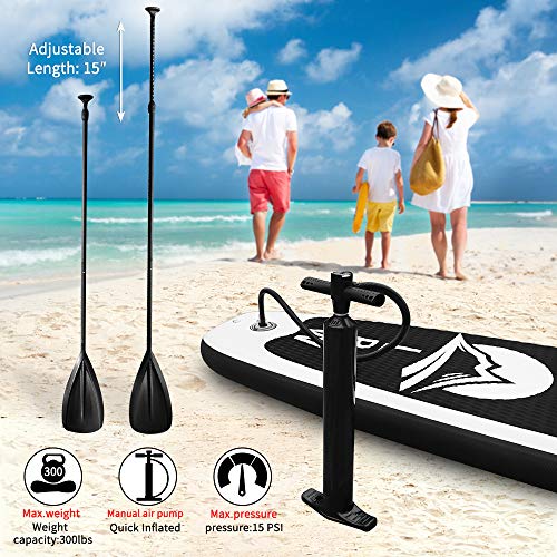 LBW Inflatable Stand Up Paddle Board with Premium SUP Accessories