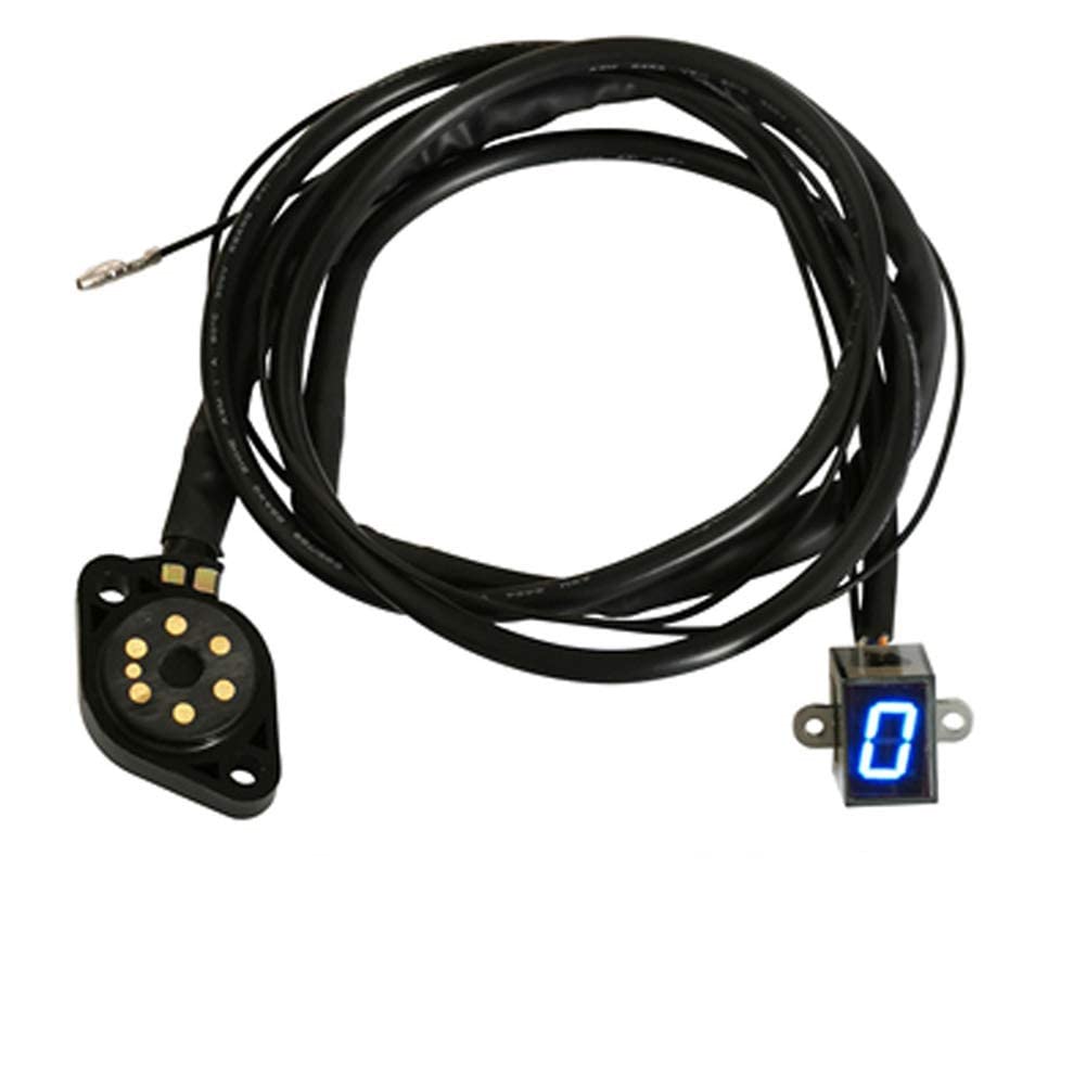 Photo 1 of Motorcycle Digital Gear Indicator, KIMISS Motorcycle Gear Shift Sensor Waterproof Gear Shift Indicator Digital Meter LED Display Universal for Motorcycles