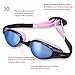 Swim Goggles, LIADO Professional high quality Swimming Goggles, Waterproof Goggles, anti-UV Goggles, Suitable for swim Goggles adult Children and men, ladies, comfortable and perfect goggles (pink)