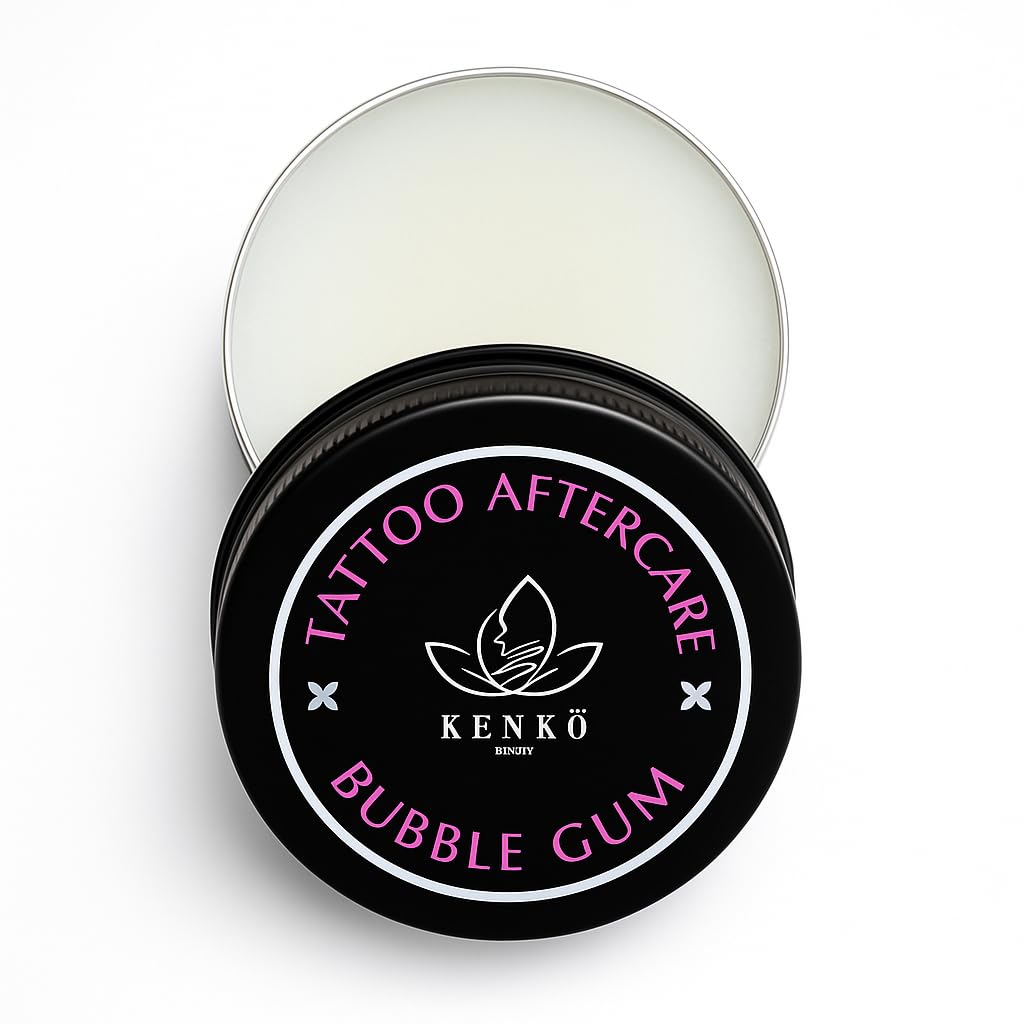 Tattoo Aftercare 30g | Keeps Tattooed Skin Hydrated & Bacteria Free! | Vegan and Organic Tattoo Cream (Bubblegum)