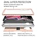 YOUMAKER Case for Galaxy Note 9, Full Body Heavy Duty Protection with Built-in Screen Protector Shockproof Rugged Cover for Samsung Galaxy Note 9 (2018) 6.4 inch - Rose Gold/Gray