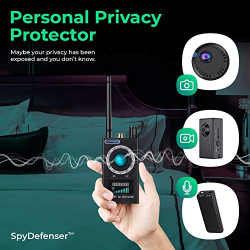 Craftronic SpyDefender Anti RF Spy Detector & Hidden Camera Finder | GSM & GPS Tracking Signal 3 Detection Magnetic Field | Security & Privacy Protection Office, Hotels Room, Airbnb (2020 Version)