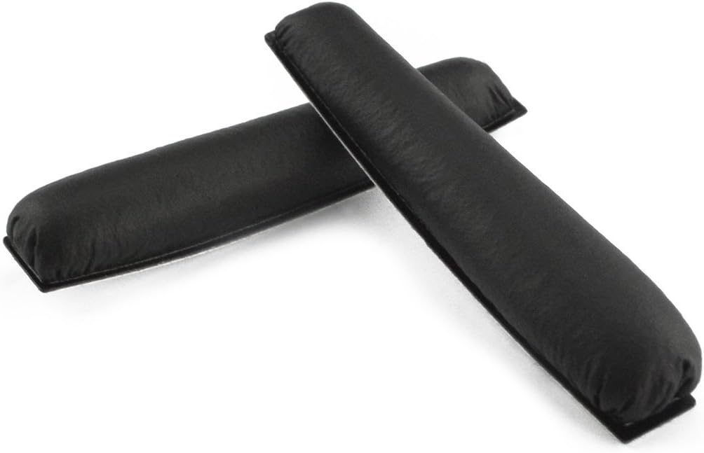 Geekria Protein Leather Headband Pad Compatible with Sennheiser PX100/ PX200/ PX80 Headphones, Replacement Band Repair Part (Black)