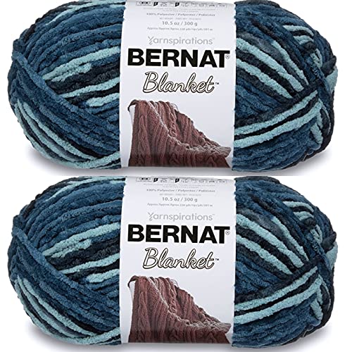 Bernat Yarn Blanket, Teal Dreams, 2x300g