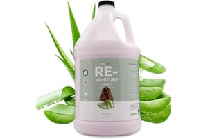 BARK2BASICS Bark 2 Basics Re-Moisture Dog Conditioner, 1 Gallon | Aloe Vera Infused, Adds Moisture, Hydrates Dry Itchy Skin, Sensitive Skin or Allergies, Professional, Aids in DeShedding