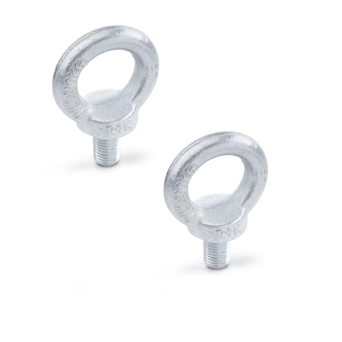 Ganter Normelemente Eye Bolt, DIN 580-M16-ST, Steel, Thread M16, Pack of 2