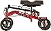 NOVA Medical Products Heavy Duty Knee Scooter, 400 lb Weight Capacity, Red