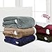 LANGRIA Sherpa Blanket Super Soft Warm Breathable Lightweight Reversible Bed or Couch Throw Fleece Blanket Eco-Friendly Easy Care for Winter (60 x 80 inches Twin Size, Grey)