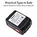 Biswaye 2-Pack 18-Volt Lithium Battery Replacement for Porter Cable 18V Lithium-ion & Ni-Cd Battery PC18B PC18BL PC18BLX PC18BLEX PCC489N PCXMVC