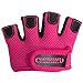 Contraband Pink Label 5537 Womens Micro Weight Lifting Gloves w/Grip-Lock Silicone Padding (Pair) - Minimalist Half Gloves - Apple Watch Friendly (Pink, Medium)