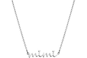 Ankiyabe Grandma Gift Necklace Gigi Mimi Bar Engraved Pendant Necklace Birthday Gifts for Grandma from Grandkid