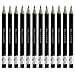 1 Dozen Roll Bunco Pencils with Erasers - Golf-Size Black Pencils with Silver Roll Bunco Print - Party Favors or Supply Bag